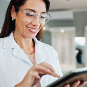 Successful Practice Owner on a tablet PC